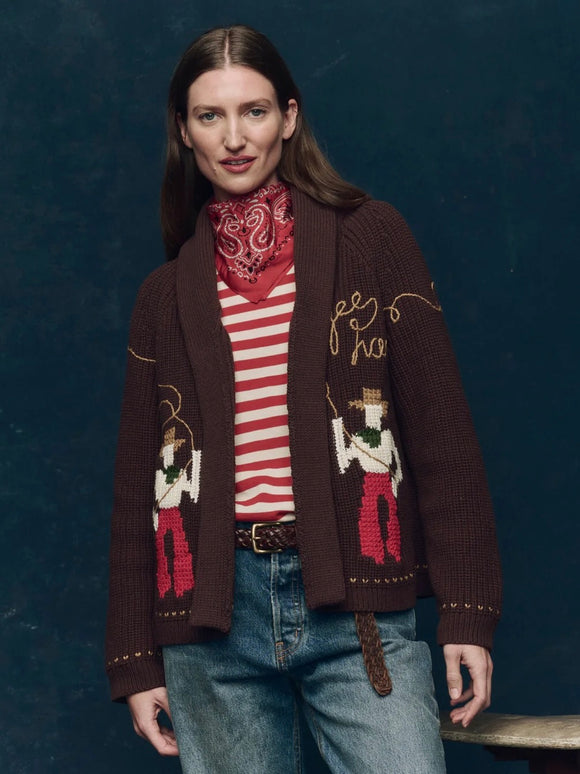The Lasso Lodge Cardigan Umber | The Great.