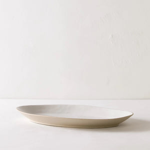 Sand Raw Oval Platter