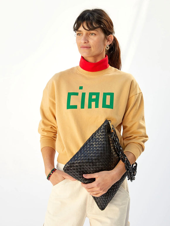 Le Drop Sweatshirt Ciao Oat | Clare V.