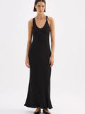 Amaya Cupro Dress | Nude Lucy