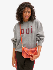 Oversized Sweatshirt Bordeaux Oui | Clare V.