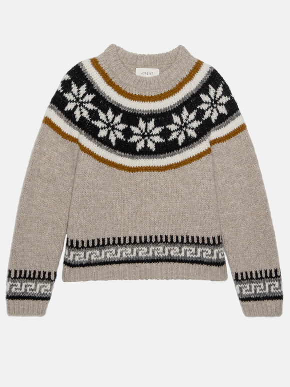 The Snowflake Fairisle Pullover Oat | The Great.