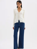 Odette Knit Top Salt | Nude Lucy