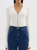 Odette Knit Top Salt | Nude Lucy