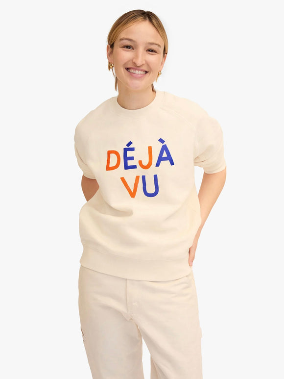 Sweatshirt Flocked Deja Vu | Clare V.