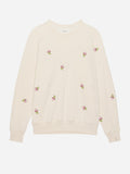 The College Sweatshirt Embroidered Roses | The Great.