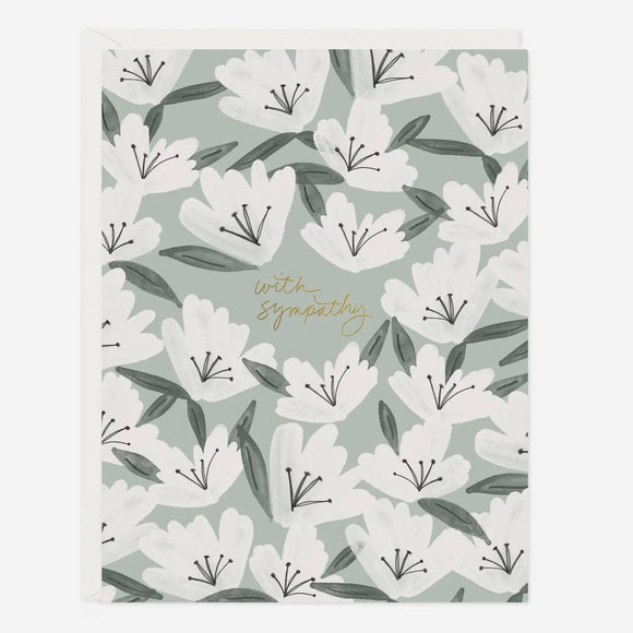 Sympathy Flowers Card