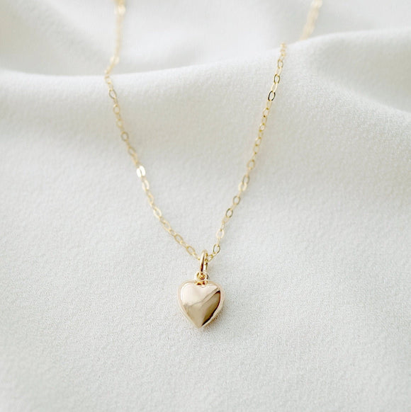 Tiny Gold Heart Necklace