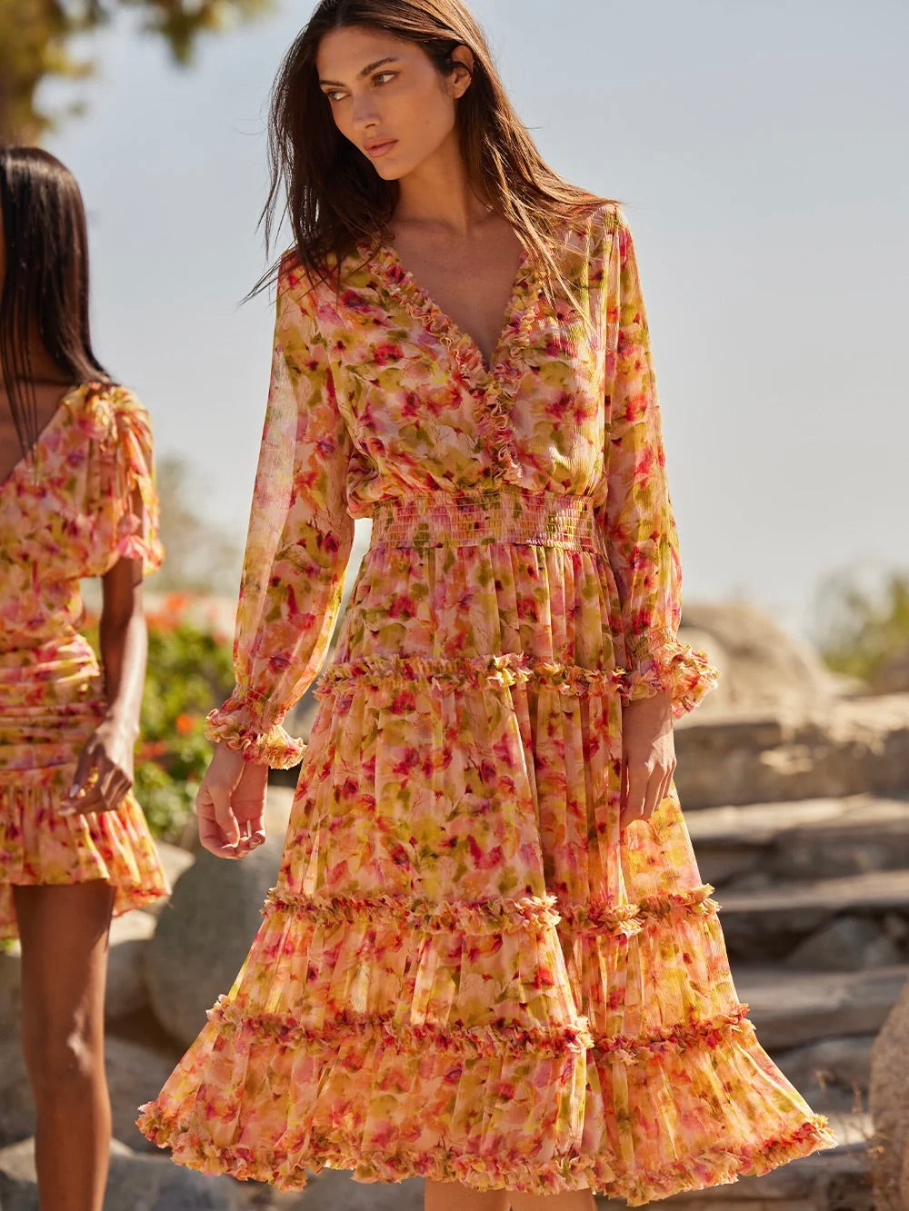 Nora Dress Garden Floral | MISA Los Angeles Nora Dress Garden Floral | MISA Los Angeles