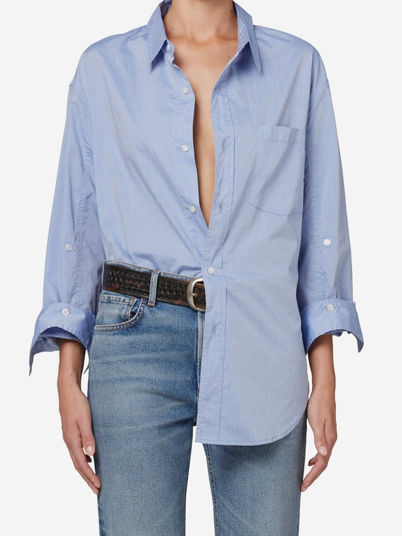 Kayla Shirt Blue End on End | Citizen of Humanity