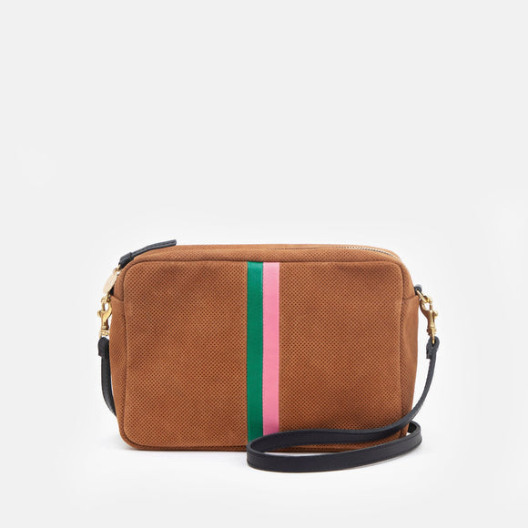 Clare V. Midi Striped Crossbody Bag