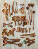 Teak Round Scoop