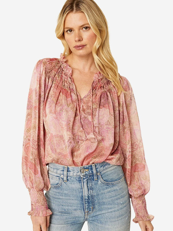 Clio Top Muted Paisley | Misa