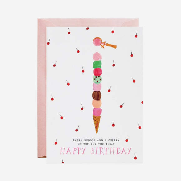 Extra Birthday Scoops Card