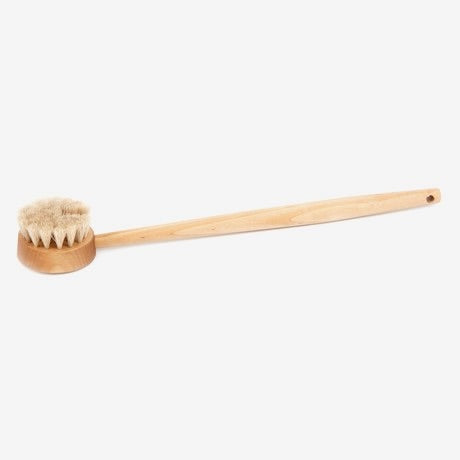 Bath Brush Puck w/ Handle